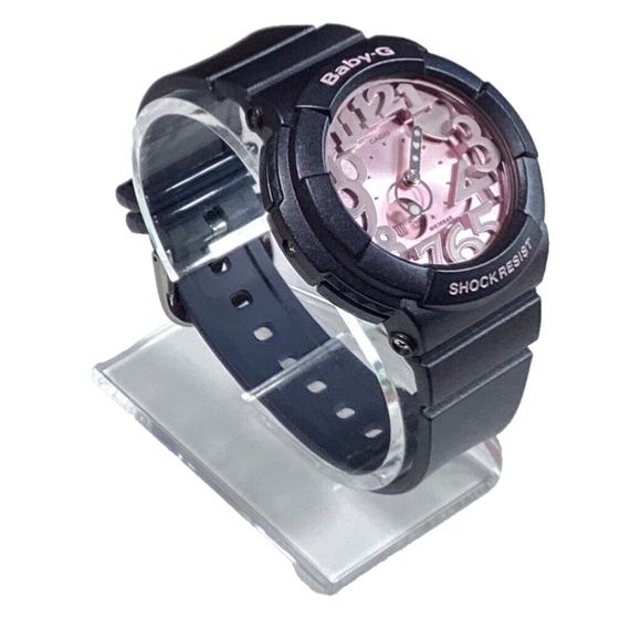 Casio Baby G BGA-131 Pink Metallic Dial Smokey Grey Ladies Watch - Picture 2 of 9